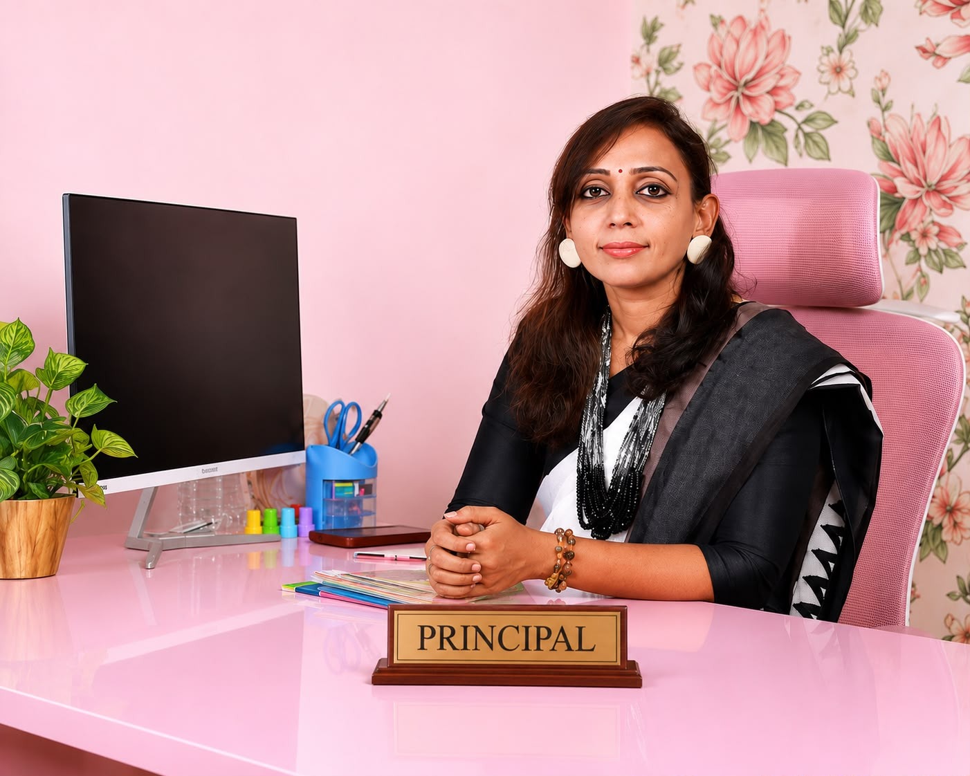 Mrs. Anita S., Managing Director and Principal of Kinder Kidsalaya