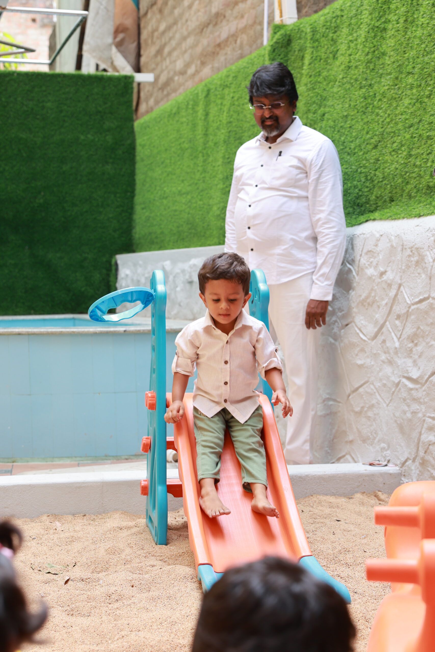 Sandpit and water play
